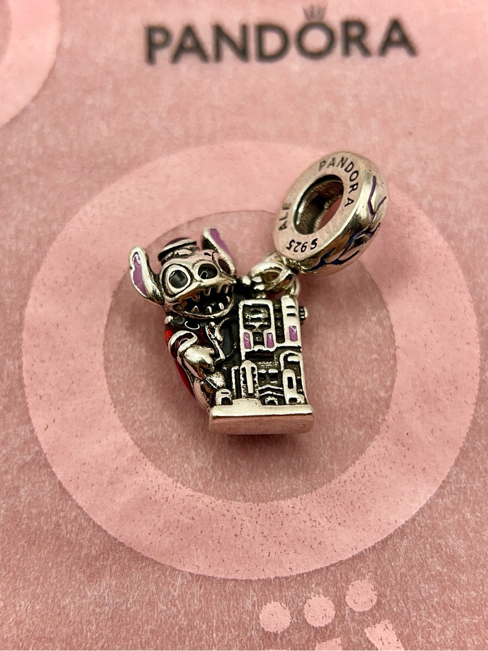 Pandora Disney Parks Stitch Tower of Terror Hollywood Hotel Charm
